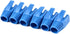 50 Pcs Cat7 Cat7A Cat8 Strain Relief Boot, RJ45 Plug Connector Cover Modular Network Plug Connector Cap Cable Connector Boots, Blue...