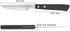 Steak Knives, Steak Knife Set of 6, German Stainless Steel Steak Knife Serrated...
