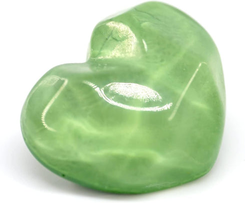 20 pcs Green Resin Jelly Heart Shape with Metal Loop Sewing Coat Buttons -20mm -13/16"...