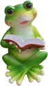 Reading A Book Frog Statue Frog Figurine Indoor Outdoor Garden Decor Animal Frog Statue Sculpture Decoration Collectible Frog Figurine (Reading A ...