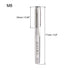 uxcell Metric Machine Tap Left M8 Thread 1.25 Pitch H2 3 Flutes High Speed Steel...