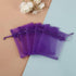 HRX Package 100pcs Little Organza Bags 3 x 4 inch, Purple Mesh Bags Drawstring Pouches for Jewelry Bracelets Candy Party Favor Small Gift...