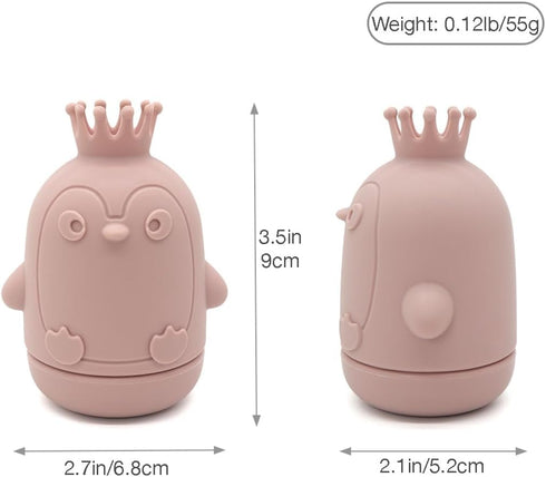 PandaEar 4 Pack Silicone Bath Toys for Babies 0-6 6-12 months, Mold Free Bathtub Toys for Toddlers Kids Infant, Non Toxic Swimming Shower Toys for...