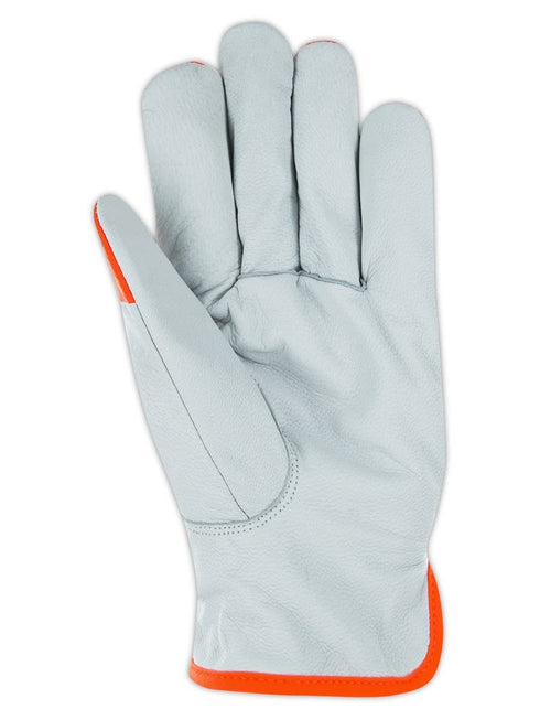 MAGID Cut Resistant Hi-Viz Leather Driver Gloves Cut Level A5 Work Gloves for Metal Handling, Construction, Agriculture, Materials Handling & Main...