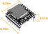 3PCS Mini MP3 Player Audio Module with 5PCS Metal Shell Round Internal Magnet Speaker 2W 8Ohm MP3 Voice Decode Board TF Card U Disk IO/Serial Port...