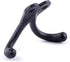 Renovators Supply Bathroom Hooks 2 in. Black Cast Iron Wall Mount Double Hooks for Hanging Robe, Towel, Hat, with Mounting Hardware Pack of 3...