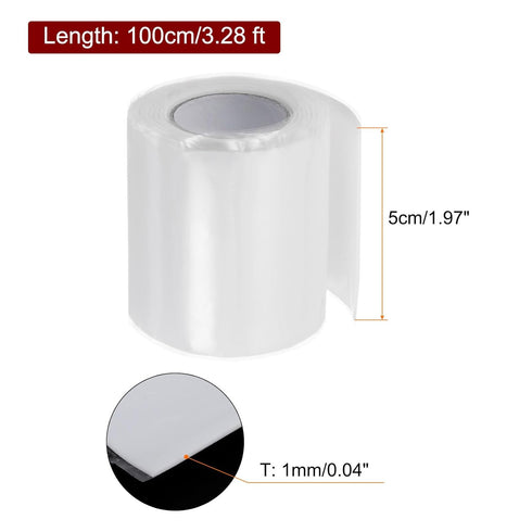 Self Fusing Silicone Tape 2" x 3ft x 0.04" Waterproof Sealing Plumbing Rubber Tape for Water Pipe Hose Leak Silicone Grip Repair Seal, White...