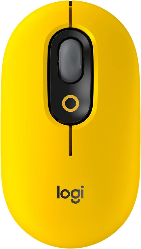 Logitech POP Mouse, Wireless optical Mouse with Customizable Emojis, SilentTouch Technology, Precision/Speed Scroll, Compact Design, Bluetooth, Mu...