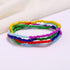 tenghong2021 3 Piece Waist Beads Chains Set Colorful Summer African Belly Chain Elastic Waist Beads for Weight Loss Body Chains Bikini Beads Jewel...