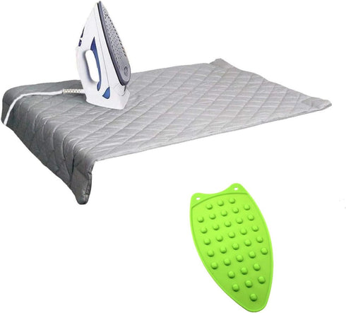 Dependable Industries Inc. Essentials Ironing Board Pad to Use Anywhere Quilted Magnetic Corners Iron Anywhere Travel Home with Silicone Heat Resi...