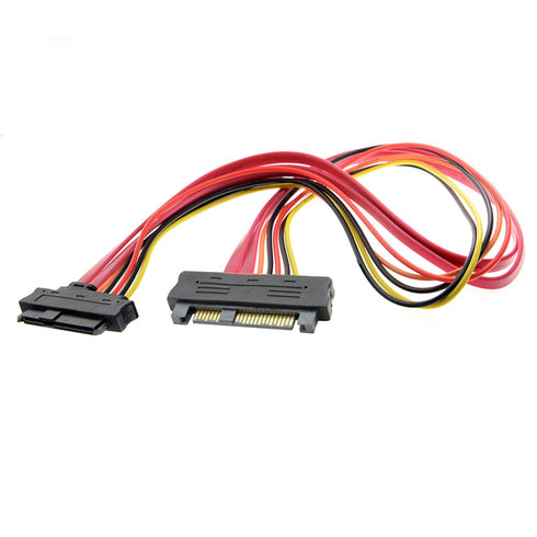 NFHK SAS Hard Disk Drive SFF-8482 SAS Cable 29Pin Male to Female Extension Cable 0.5m with Power 22Pin+7Pin...