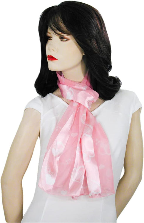 Heart Scarves Valentine’s Day Mother’s Day Abstract Heart...