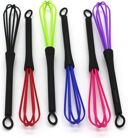 1Pc Random 6 Colors Plastic Hairdressing Dye Cream Whisk Hair Color Mixer Hair Care Styling Tools Mixer Tool Hair Color Mixing Bowls...