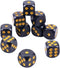 SurfaceMitt Luxury Black and Gold Dice Set 10 Count, Premium Durable Gaming Dice for Tabletop and RPGs...
