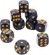 SurfaceMitt Luxury Black and Gold Dice Set 10 Count, Premium Durable Gaming Dice for Tabletop and RPGs...