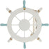 Nautical Beach Wooden Boat Ship Steering Wheel Fishing Net Shell Fish Home Wall Décor(11" Diameter)...
