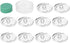 Cover Button Kit, Fabric Covered Button Kit, Flat Back Button Covers Kit, Buckle Making Tool for DIY Handmade Crafts(30mm)...