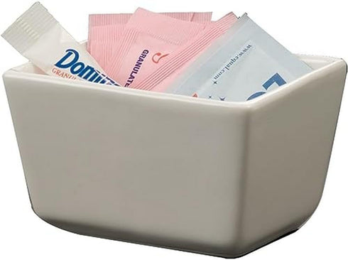 American Metalcraft SPP326 Ceramic Sugar Packet Holder, 3.5" L x 2.5" W, White...