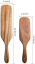 Spurtle Set, Natural Acacia Wooden Kitchen Utensils Set of 2, Wooden Spoons Utensils for Cooking, stirring, Mixing, Serving, spurtles kitchen tool...