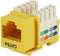 Monoprice Cat5e Punch Down Keystone Jack - For 22-24AWG Solid Wire, Yellow...