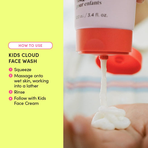 Evereden Kids Cloud Face Wash: Tropical Sorbet, 3.4 fl oz | Creamy & Fun Skin Care for Kids | Easy-to-Use Kids Face Wash | Non-toxic Kids Skin Car...