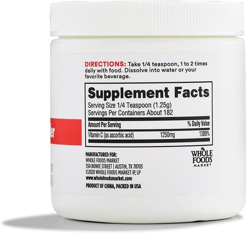 365 by Whole Foods Market, Vitamin C High Potency Powder, 8 Ounce...