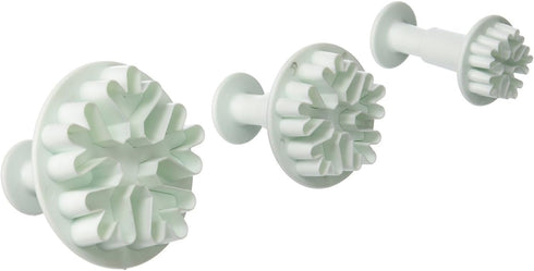 esowemsn Set of 3 Snowflake Decorating Fondant Cookie Cake Embossing Tool Big Frozen Plunger Cutter Sugarcraft Cutter Mold...