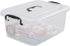 8 Quart Clear Storage Bin with Handle, 2 Packs...
