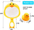 Bath Toy Baby Bathtub Duck Toy Set, 1 Pcs Ducky Animals Fishing Net with 6 Pcs Water Floating Sea Animals Duck Toys, Bathroom Floating Pool Fishin...