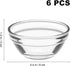Small Pyrex Prep Mixing Bowls: 2.3x1.1Inch Mini Prep Bowls Stackable Glass Serving Bowls for Kitchen Prep - Dessert - Dips - Salad - Candy Dishes...