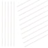 Swpeet 15Pcs Milkly Plastic Rods Assortment Kit, Diameter 3mm Length 250mm Material ABS Round Stick Round Solid Bar DIY Model for DIY Toys Buildin...