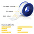 4 Rolls 3/4 Inch(W) X 520 Inches(L) Teflon Tape,for Plumbers Tape,Plumbing Tape,PTFE Tape,Thread Tape,Plumber Tape for Shower Head,Pipe Sealing,Th...