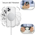 TORU MX Slim for iPhone 11 Magnetic Case, Compatible with Magsafe, Hybrid Transparent HD Clear Case with Detachable Wrist Strap, Scratch Resistant...
