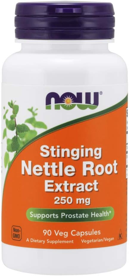 NOW Supplements, Stinging Nettle Root Extract (Urtica dioica) 250 mg, Supports Prostate Health*, 90 Veg Capsules...