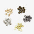 50 PCS 2 Hole Mini Metal Round Buttons Small Bread Buttons for Doll Clothes Bag Deoration Sewing Craft (KC Gold, 5mm)...
