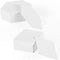 200pcs Paper Piecing Templates for Quilting Supplies, White Quilt Paper Piecing Shapes Hexagon English Paper Pieces Paper for Quilting Sewing DIY ...