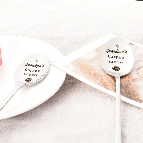 Grandma Grandpa Spoon Gifts from Grandchildren Nana Gigi Granddad Birthday Christmas Gifts for Grandmother Grandfather Granny Gifts for Couple Cof...