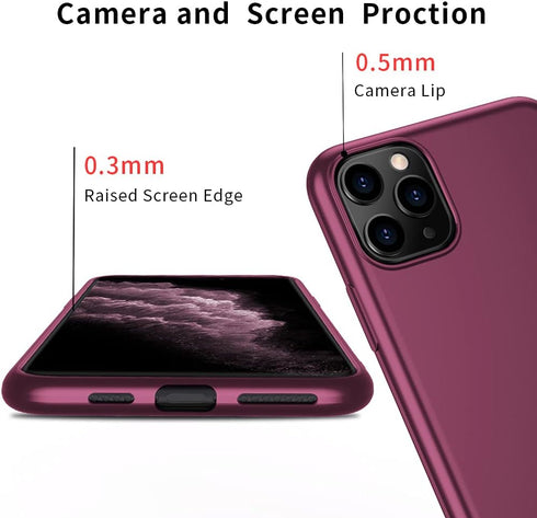 X-level for iPhone 11 Pro Max Case,Slim Fit Soft TPU Matte Surface Ultra-Thin Phone Case Lightweight Full Protective Back Cover Case for Women Com...
