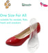 High Heel Inserts Gel Cushion Pads for Women, 3/4 Length Invisible Shoe Insoles with Arch Support, Pain Relief Anti-Slip Comfortable Metatarsal Pa...