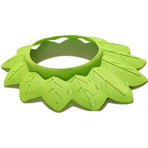 Baby Shower, Soft Baby Bath Head Leaf Shaped Elastic Bath Safety Hat Shower Visor Bathing Hat for Toddler Baby Kids Children Washing Hair...
