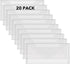 20 Pack Storage Bag,4.5x9.5" Resealable Plastic Envelopes Pockets for Cutting Dies Stencil Crafts Organizer Holder,Clear Storage Envelopes for Cle...