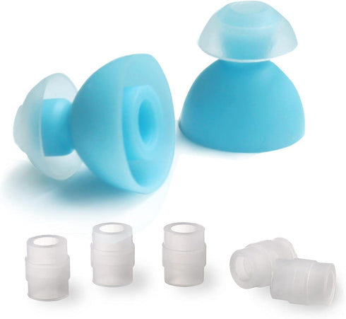 SpinFit CP240 Double Flange - S - Patented Silicone Eartips for Replacement (1 Pair, Insert Included)(for Nozzle Diameter from 4.5-5m, w/Insert fr...