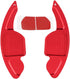 KIMISS 2pcs Aluminum Alloy Car Steering Wheel Shift Paddle Blade Shifter Extension for A3/A4L 2013-2016, for A5 2012-2016, etc Bright Red Color Ac...