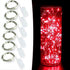 YKB 6 Pack Red LED Fairy Starry String Lights with 20 Mini LEDs on 6.6FT/2M Copper Wire, Fairy Lights Powered by 2xCR2032(Incl) Batteries, for Wed...
