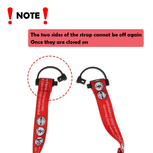 Hooshing Kids Baby Safety Seat Belt Adjustable Supermarket Shopping Cart Belt Chair Seat Belts Red...