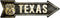 SMART BLONDE Vintage Route 66 Texas Novelty Metal Arrow Sign A-129...