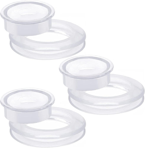 Cinvo 3 Set Umbrella Hole Ring Plug 2 Inch Patio Table Hole Ring with Cap Transparent Silicone Ring for Standard Table Hole Replacement (3 Hole Ri...