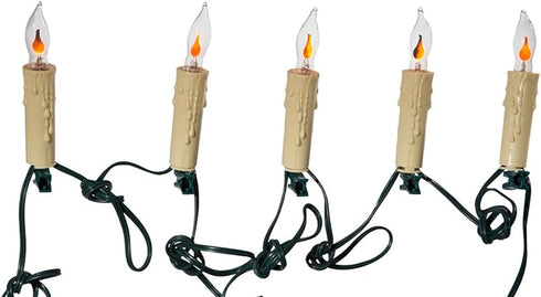 Kurt Adler 7-Light Flicker Flame Candle Light Set...