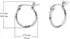 Boma Jewelry Sterling Silver Twist Round Snap Down Hoop Earrings...