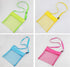 COTDINFORCA 5-PCS Colorful Mesh Beach Bags Sand Away Portable Foldable Sea Shell Bag with Adjustable Carrying Straps/Toy Storage Bag [Yellow, Rose...